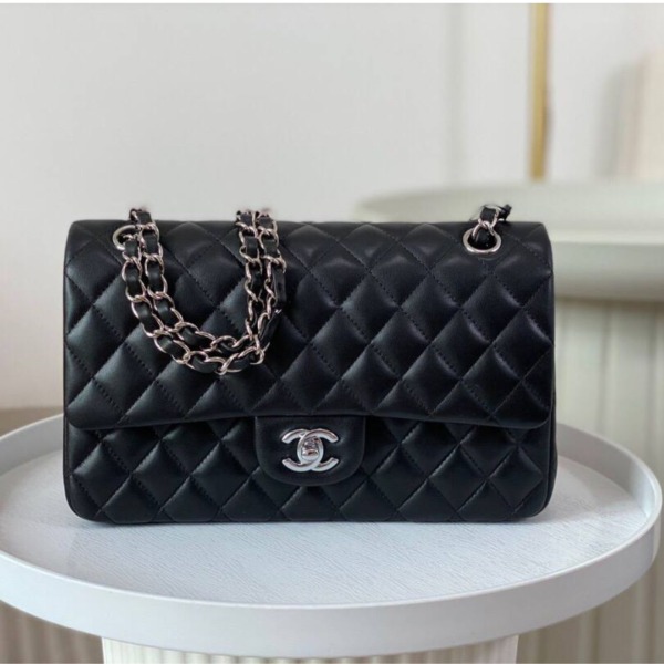 Classic Glattes Leder Schwarz/Silber 25.5 cm