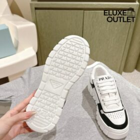 Leather Sneakers Weiß/Schwarz