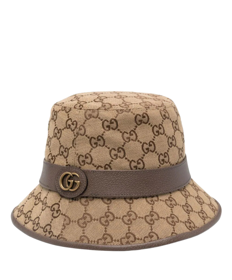 Canvas Bucket Hat Braun