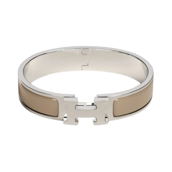 Clic H Beige/Silbern