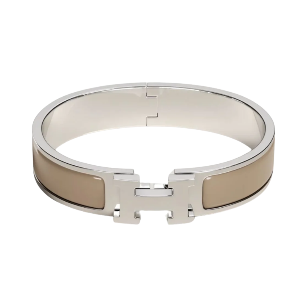 Clic H Beige/Silbern