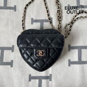 Love Heart 22S Schwarz/Gold 18 cm