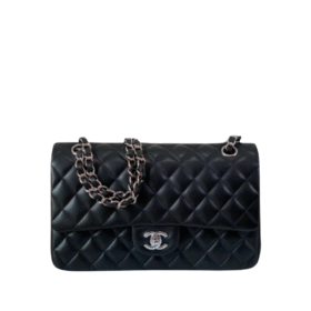 Classic Glattes Leder Schwarz/Silber 25.5 cm