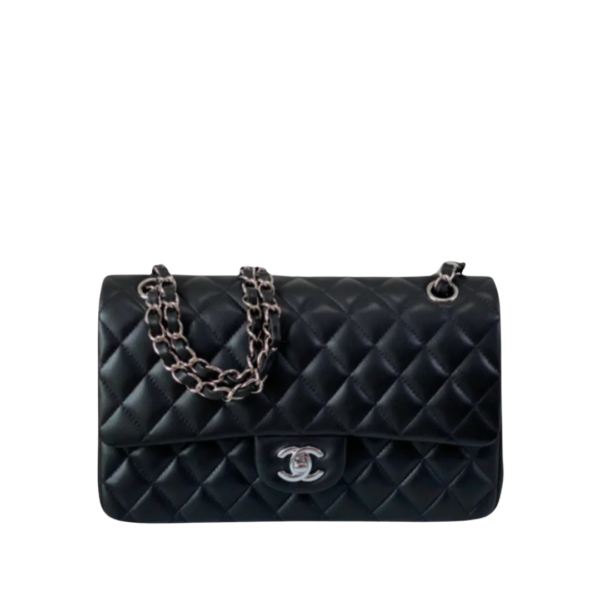 Classic Glattes Leder Schwarz/Silber 25.5 cm