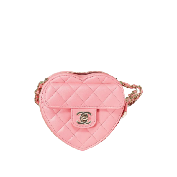 Love Heart 22S Rosa/Gold 13 cm