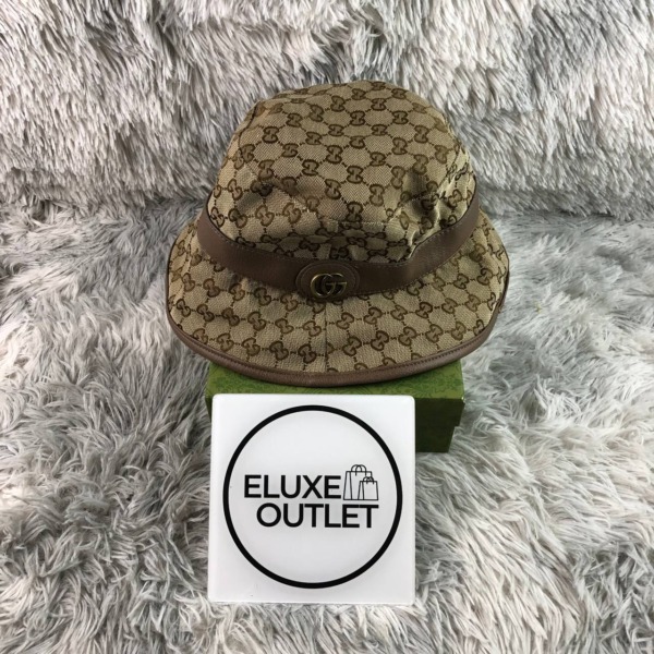 Canvas Bucket Hat Braun