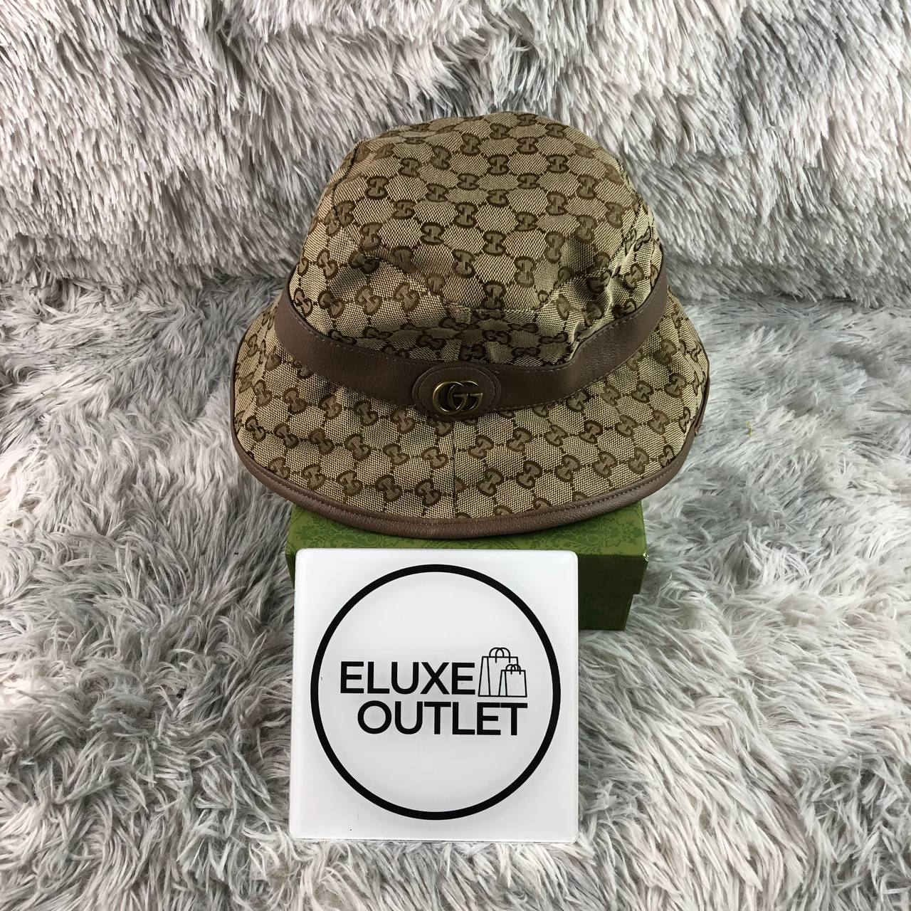 Canvas Bucket Hat Braun