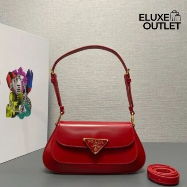 Patent Leather Shoulder Bag Rot 22 cm