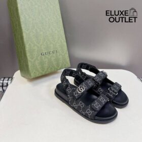Denim-Sandalen