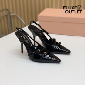 Slingback-Pumps mit Schnalle