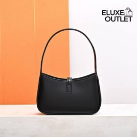 Le 5 A 7 Mini aus Lackleder Schwarz 19 cm