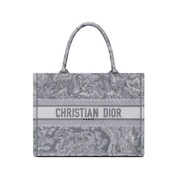 Book Tote Grau/Weiß 36 cm