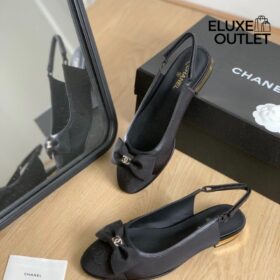 Ballerinas mit Schleife Schwarz