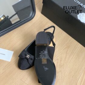 Ballerinas mit Schleife Schwarz