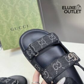 Denim-Sandalen
