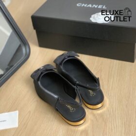 Ballerinas mit Schleife Schwarz