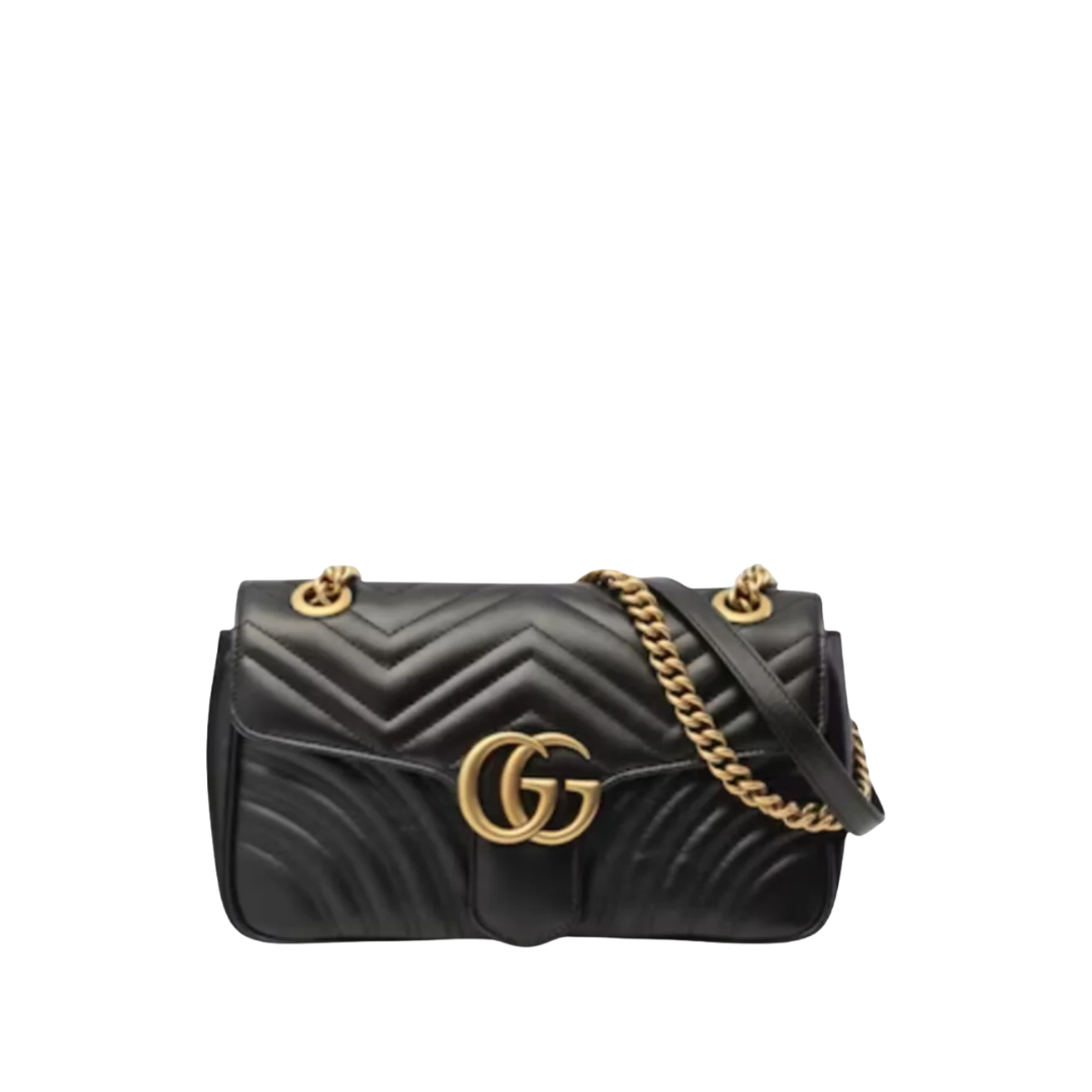 GG Marmont Schwarz/Goldbraun 26 cm