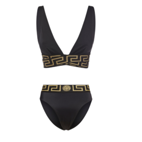 Bikinitop Schwarz/Braun