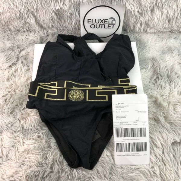 Bikinitop Schwarz/Braun