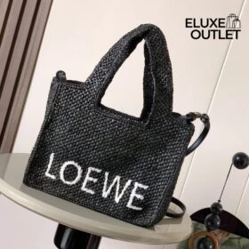 Font Tote in raffia Small 24 cm
