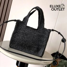 Font Tote in raffia Small 24 cm