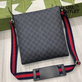 Messenger Bag Schwarz 27 cm