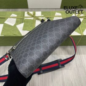 Messenger Bag Schwarz 27 cm