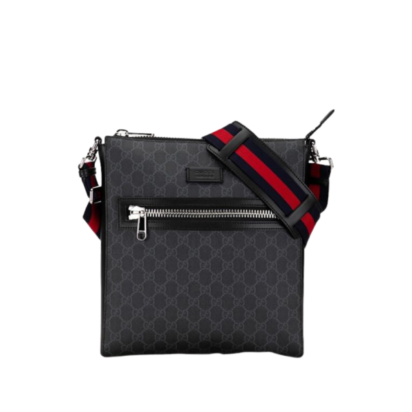 Messenger Bag Schwarz 27 cm