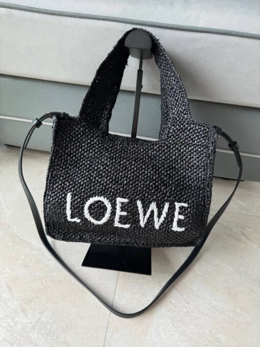 Font Tote in raffia Small 24 cm - Afbeelding 5