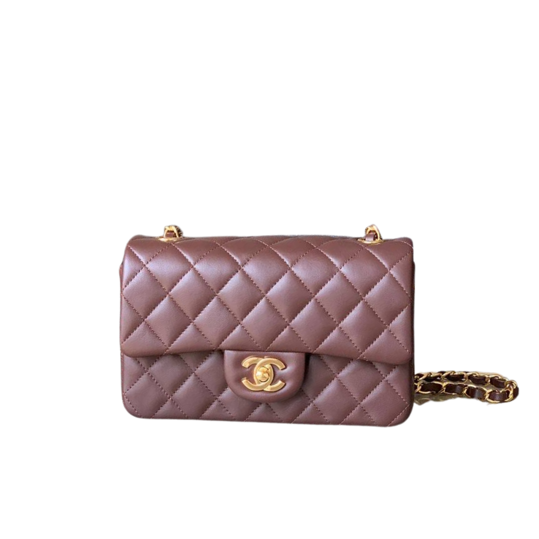 Flip-Tasche Braun 20 cm