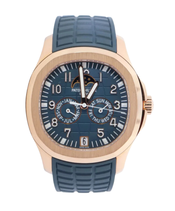 Aquanaut Luce Jahreskalender Roségold / Blaugrau 40mm