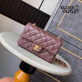 Flip-Tasche Braun 20 cm