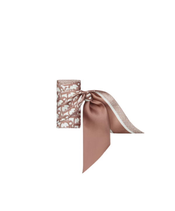 Oblique Mitzah Scarf Rose 6 cm