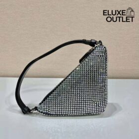 Saffiano Triangle With Crystals 25 cm