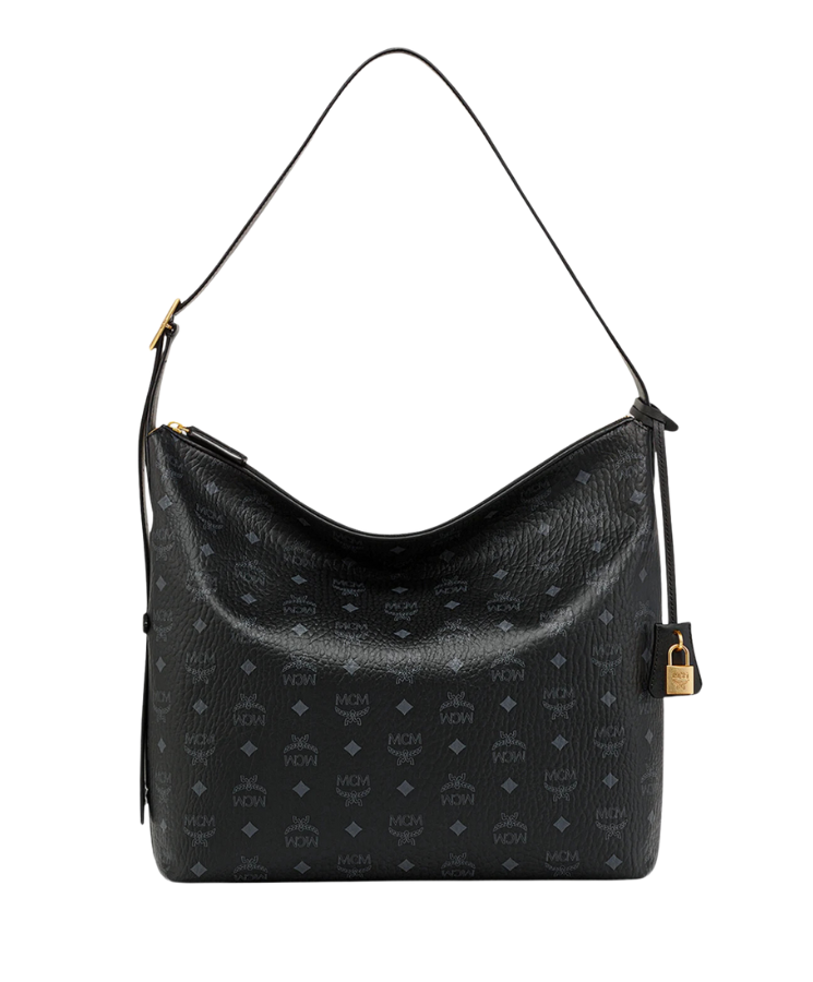 Aren Visetos Monogram Schwarz 33 cm