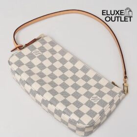Damier Pochette Weiß 23,5 cm
