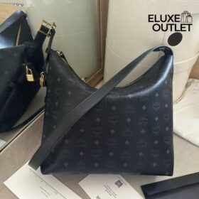 Aren Visetos Monogram Schwarz 33 cm