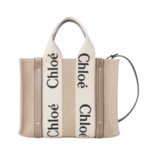 Woody Tote Bag Musk Grau 26 cm