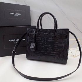 Sac de Jour Schwarz/Silbrig 32 cm