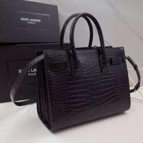 Sac de Jour Schwarz/Silbrig 32 cm