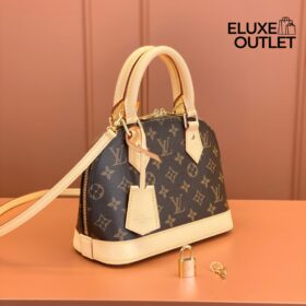 Alma BB Monogramm Braun/Rosa 25 cm