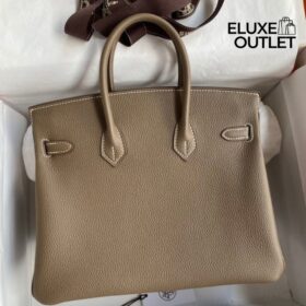 Togo 35 Etoupe Mit silberner Hardware