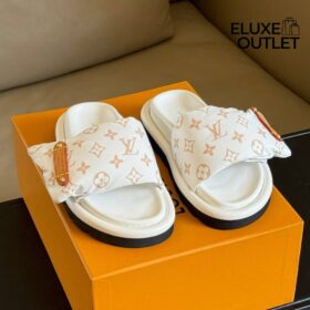 Pool Pillow Flat Comfort Mule Beige