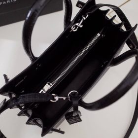 Sac de Jour Schwarz/Silbrig 32 cm