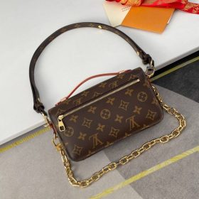 Pochette Metis East West Braun 21,5 cm