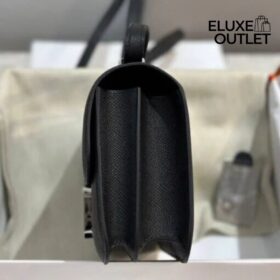 Constance mit silberner Hardware Schwarz 18 cm