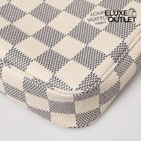 Damier Pochette Weiß 23,5 cm