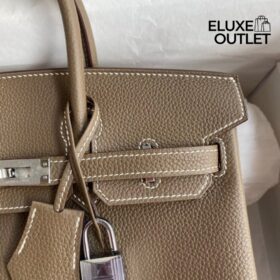 Togo 35 Etoupe Mit silberner Hardware
