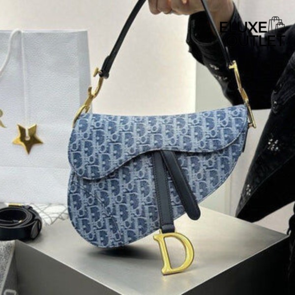 Saddle Denim Blau 25,5 cm