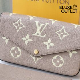 Pochette Felicie Grau-beige/Creme 21 cm